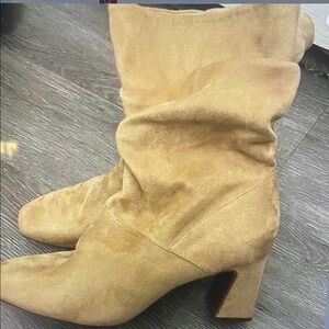 Elegant Tan Suede Women's Boots